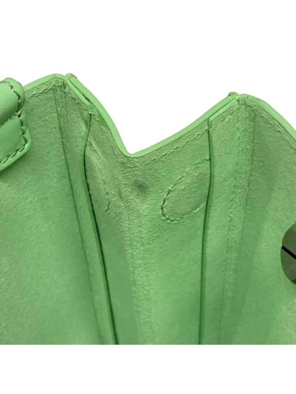 ★SOLD★ Fendi Tote Shopping Small Light Green Chain Shoulder Leather - Picture 14 of 15